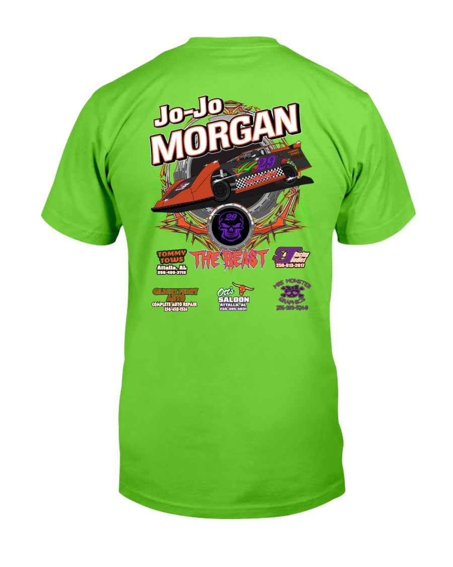 Jo-Jo Morgan 2020 - Red Bomb Graphics - Custom Dirt Racing Shirts