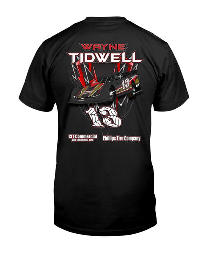 Wayne Tidwell 2020 - Red Bomb Graphics - Custom Dirt Racing Shirts