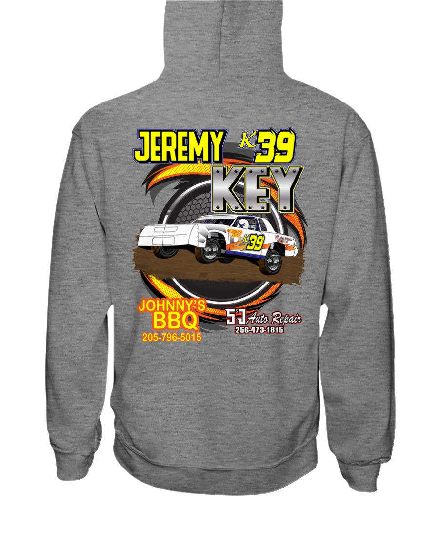 Jeremy Key Hoodie - Red Bomb Graphics - Custom Dirt Racing Shirts