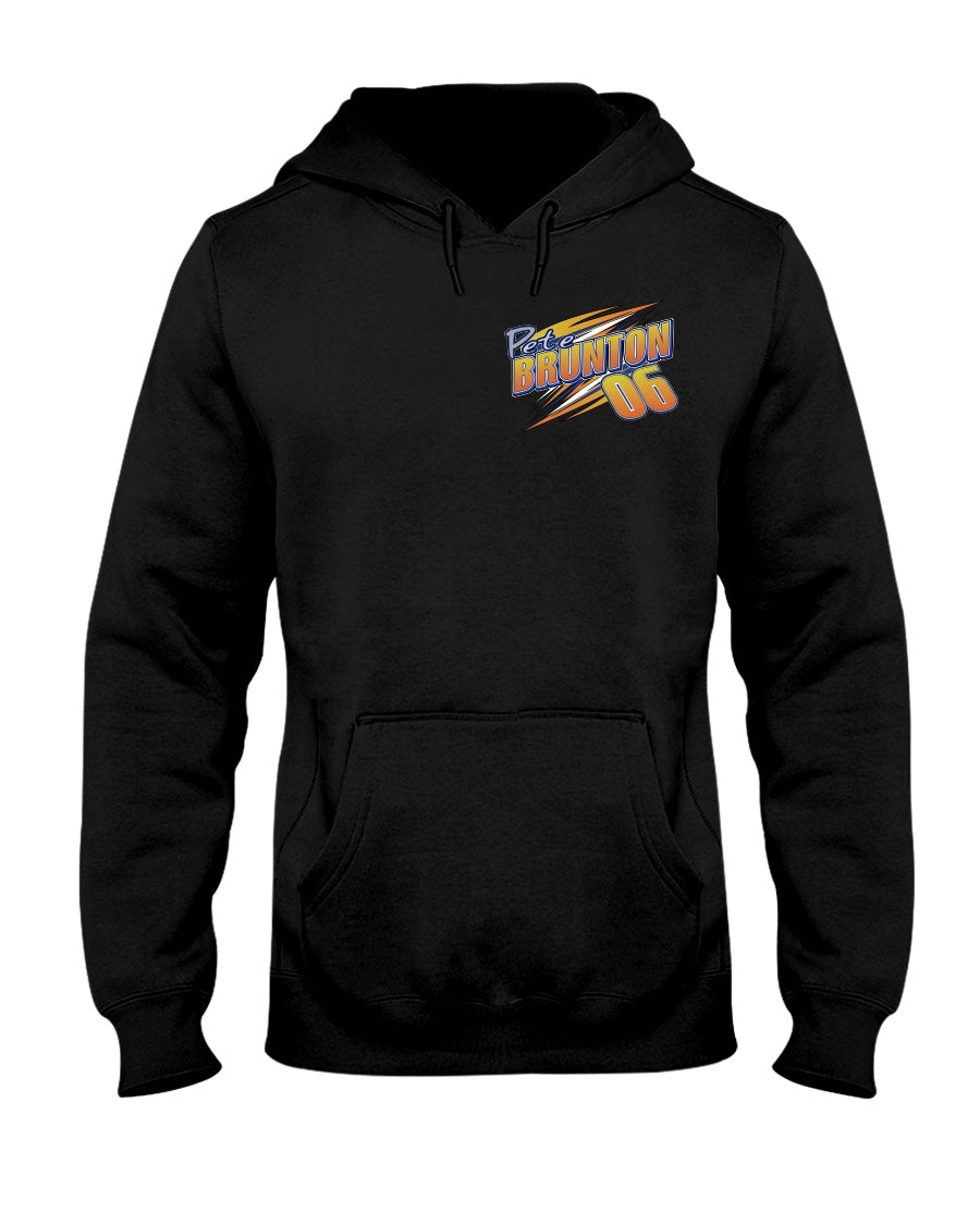 Pete Brunton Hoodie 2020 - Red Bomb Graphics - Custom Dirt Racing Shirts