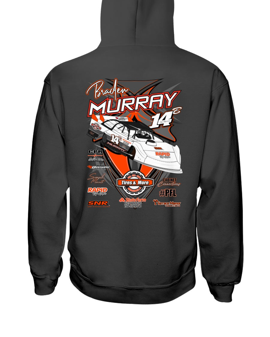 Braden Murray 2020 Hoodie - Red Bomb Graphics - Custom Dirt Racing Shirts