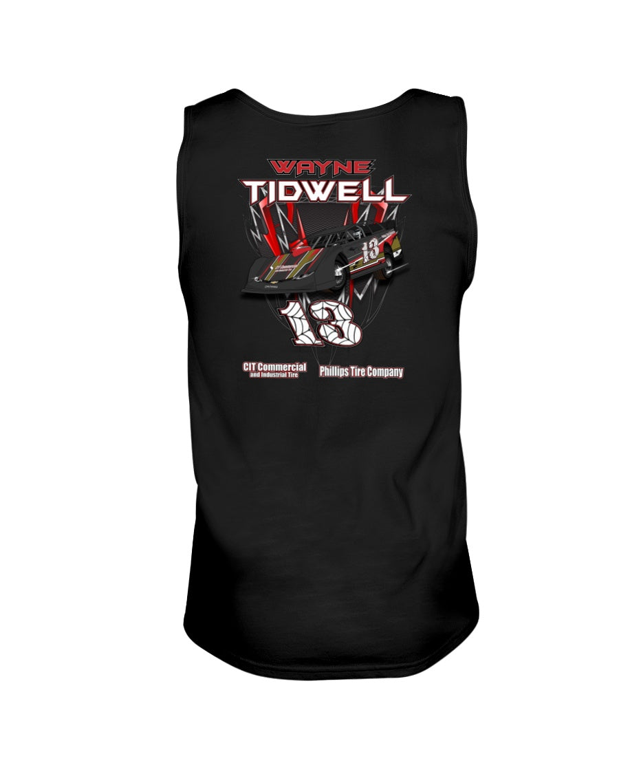 Wayne Tidwell 2020 Tank - Red Bomb Graphics - Custom Dirt Racing Shirts