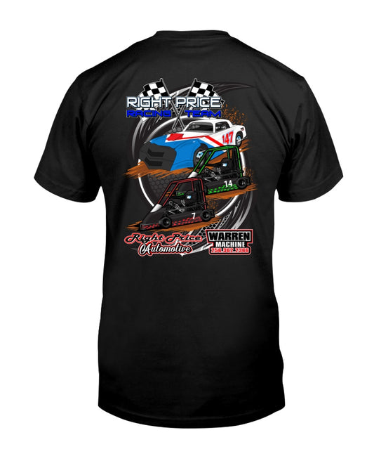 Right Price Racing team 2020 - Red Bomb Graphics - Custom Dirt Racing Shirts