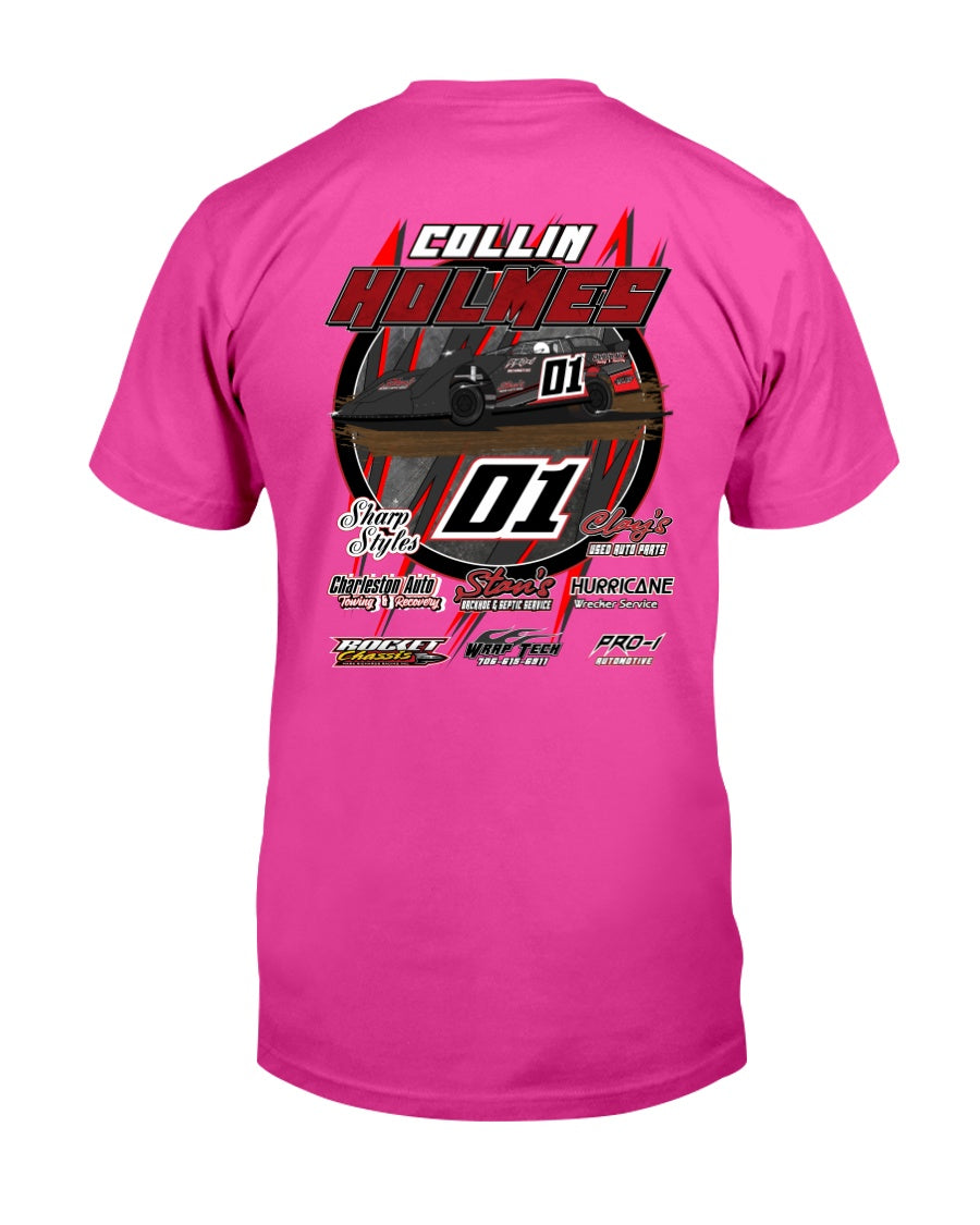 Collin Holmes 2020 - Red Bomb Graphics - Custom Dirt Racing Shirts