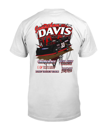 Jonathon Davis 2020 - Red Bomb Graphics - Custom Dirt Racing Shirts