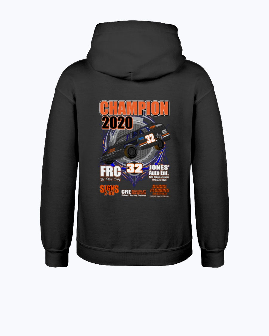 Brandon Furniss 2020 Champion Youth Hoodie - Red Bomb Graphics - Custom Dirt Racing Shirts