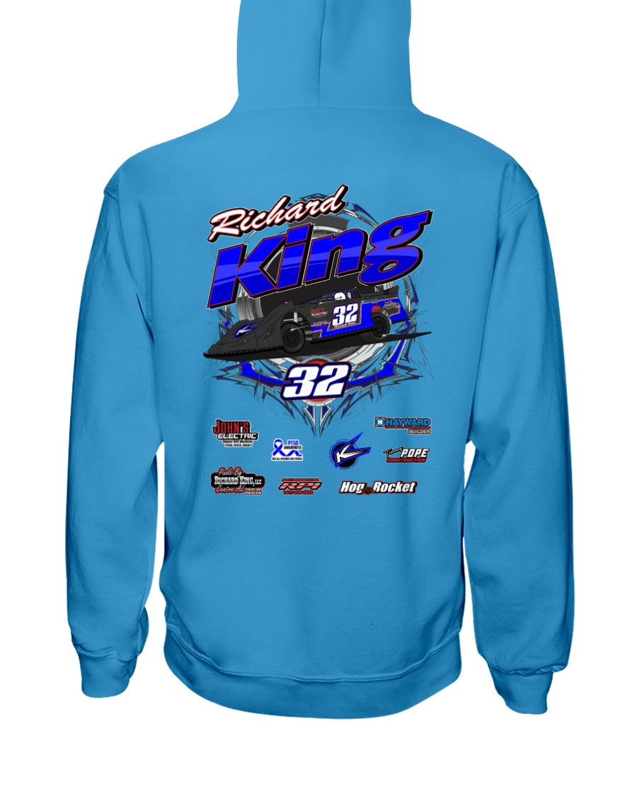 Richard King 2020 Hoodie - Red Bomb Graphics - Custom Dirt Racing Shirts