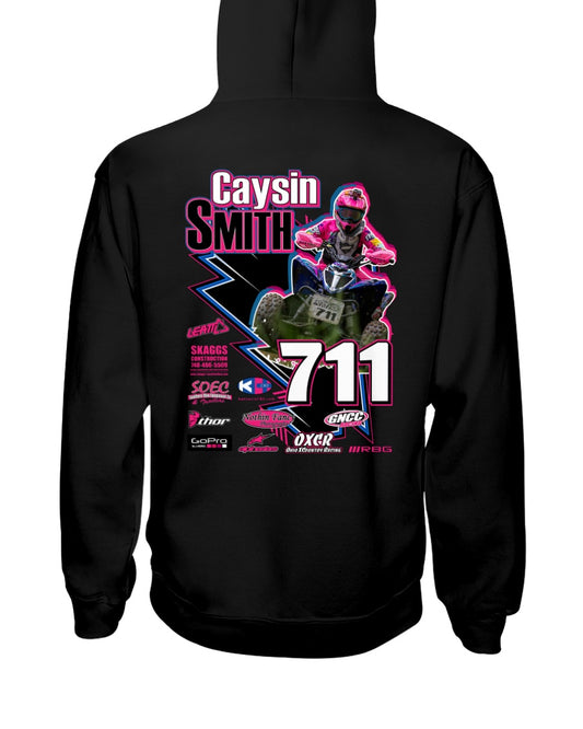 Caysin Smith 2020 Hoodie - Red Bomb Graphics - Custom Dirt Racing Shirts