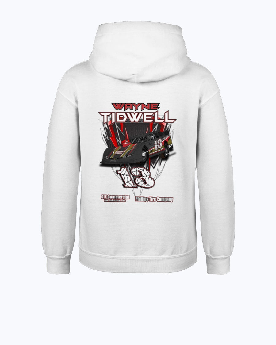 Wayne Tidwell 2020 Youth Hoodie - Red Bomb Graphics - Custom Dirt Racing Shirts