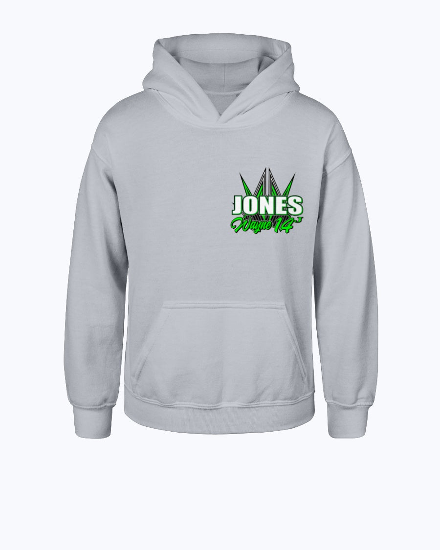 Wayne Jones 2020 Youth Hoodie - Red Bomb Graphics - Custom Dirt Racing Shirts