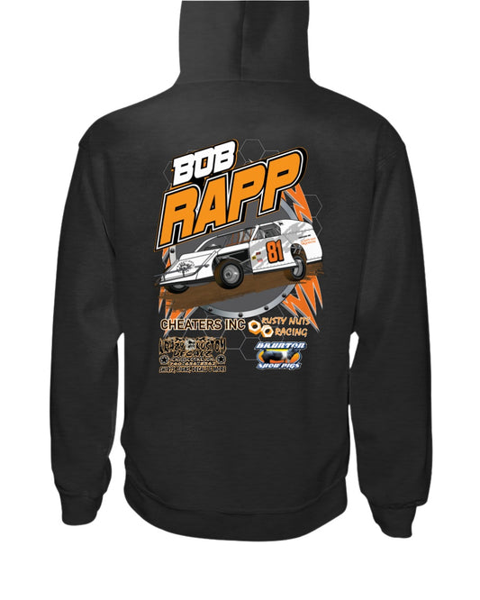 Bobb Rapp 2020 Hoodie - Red Bomb Graphics - Custom Dirt Racing Shirts