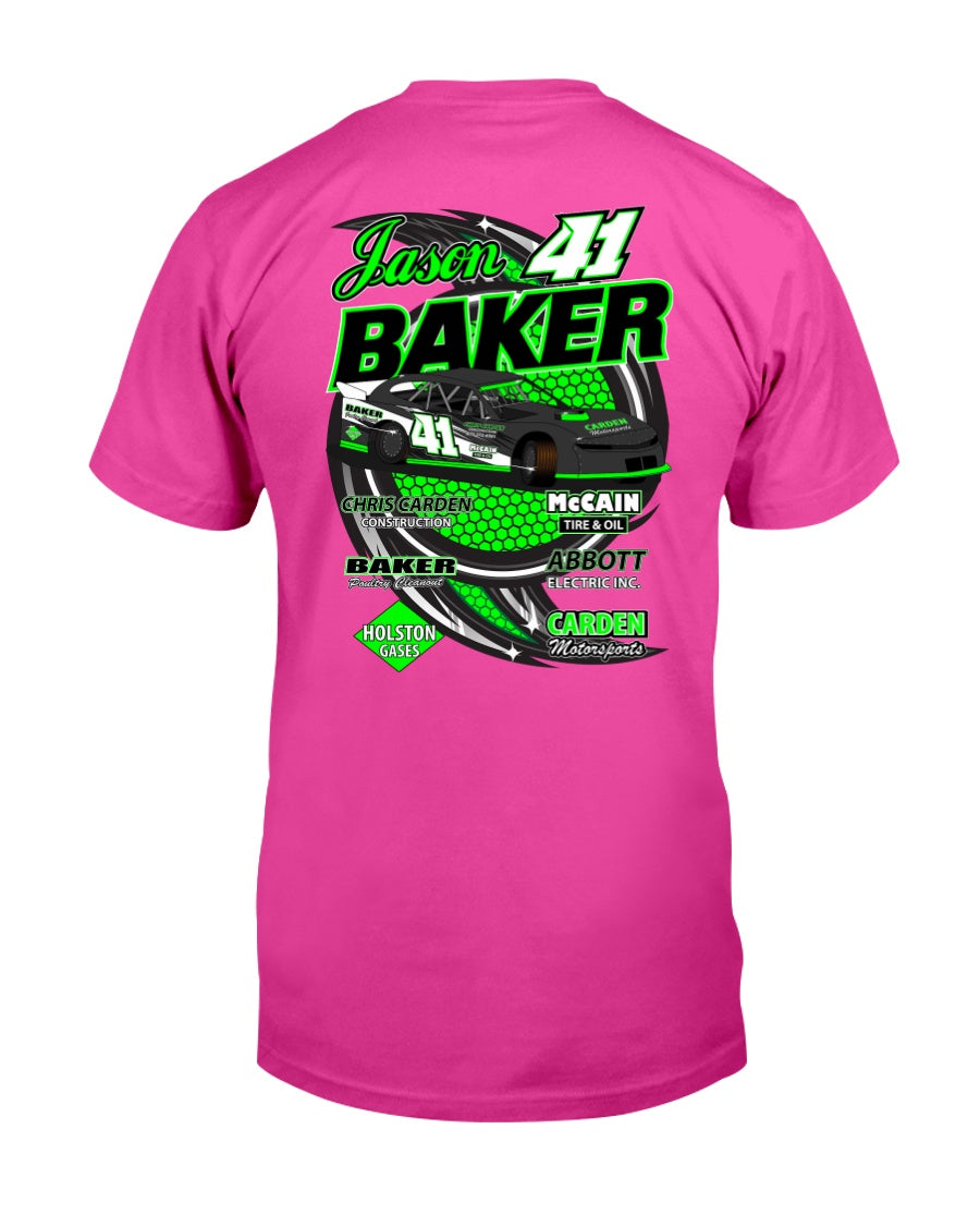 Jason Baker 2020 - Red Bomb Graphics - Custom Dirt Racing Shirts