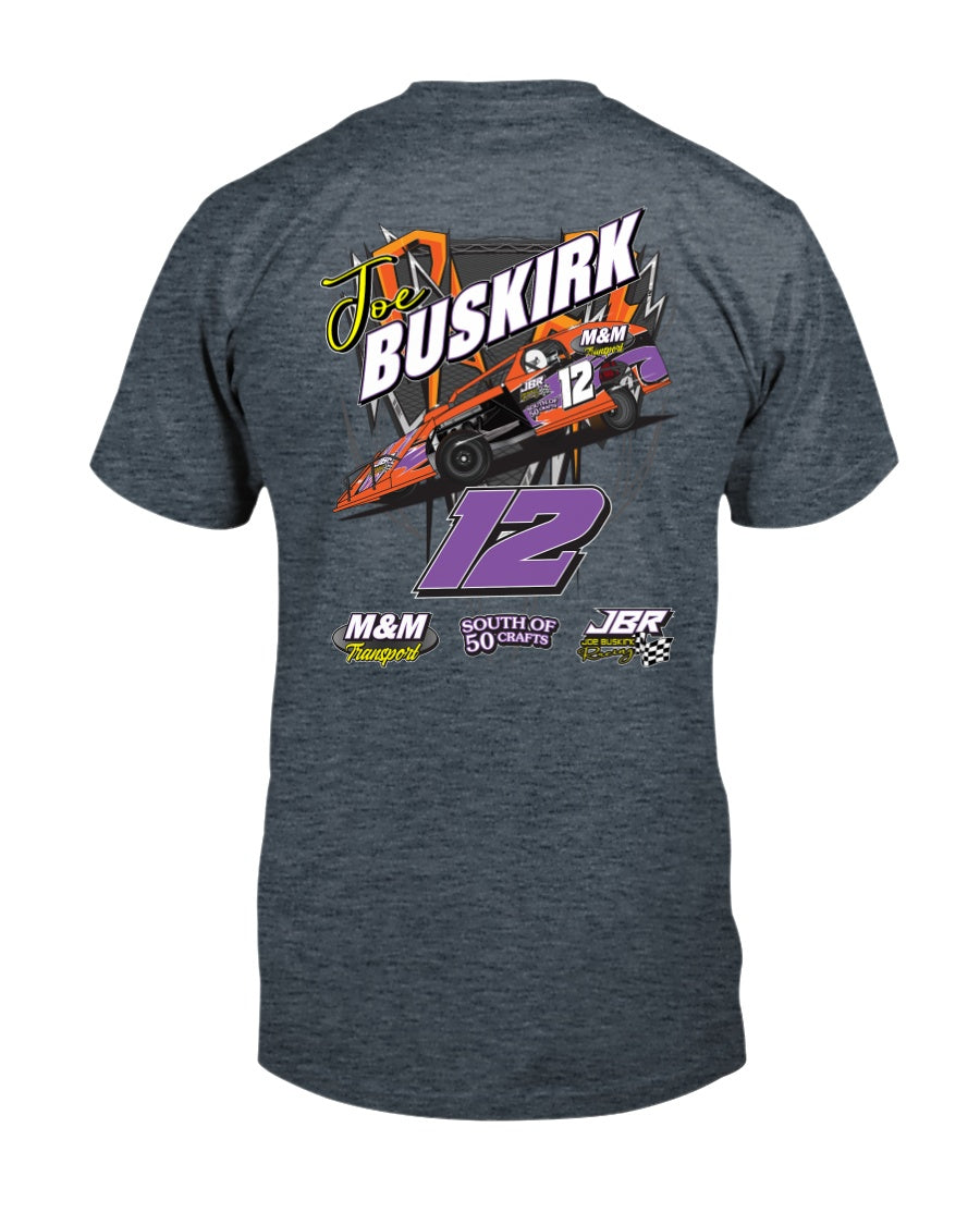 Joe Buskirk 2020 - Red Bomb Graphics - Custom Dirt Racing Shirts