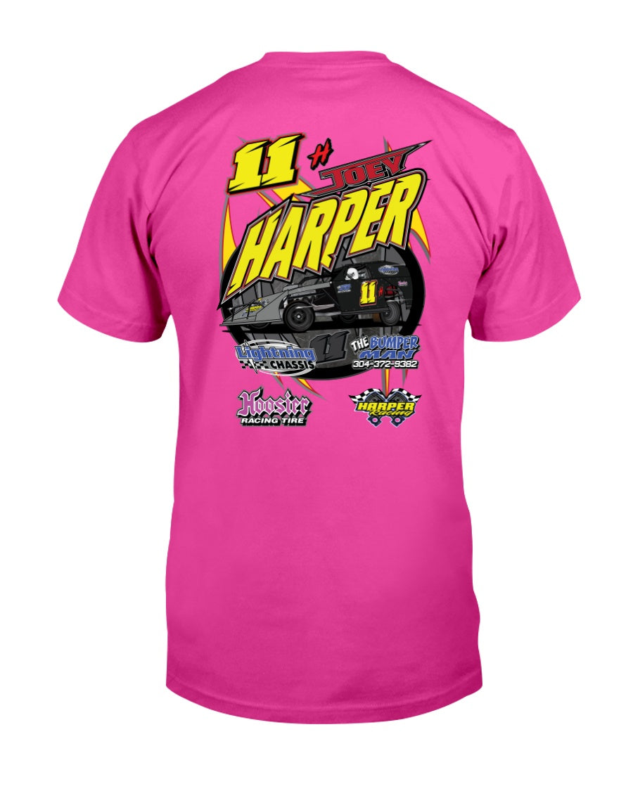 Joey Harper 2020 - Red Bomb Graphics - Custom Dirt Racing Shirts