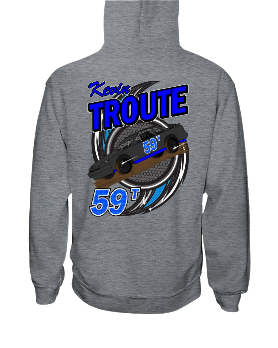 Kevin Troute 2020 Hoodie - Red Bomb Graphics - Custom Dirt Racing Shirts