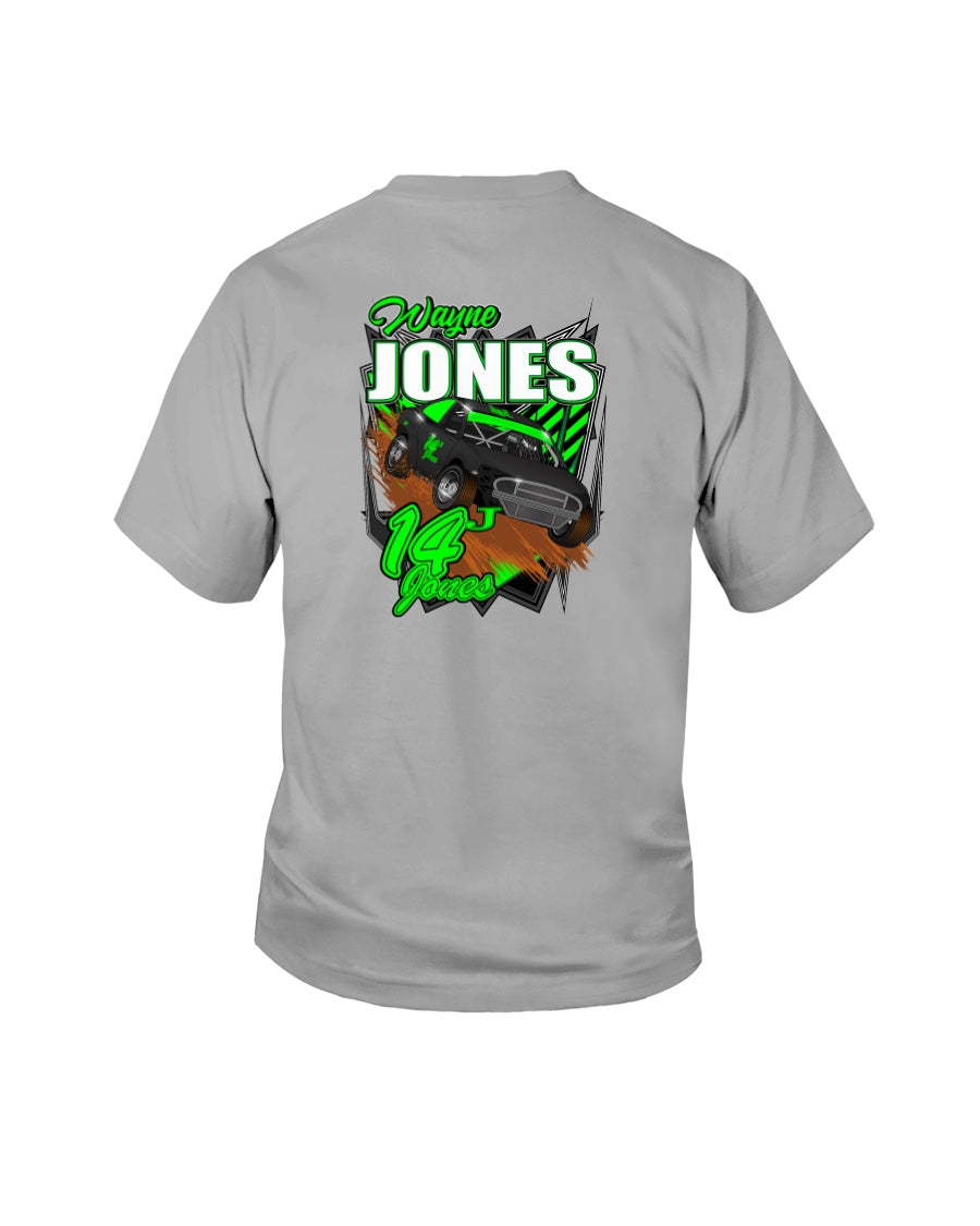 Wayne Jones 2020 Youth - Red Bomb Graphics - Custom Dirt Racing Shirts