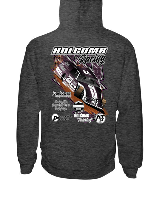 Holcomb Racing 2020 Hoodie - Red Bomb Graphics - Custom Dirt Racing Shirts