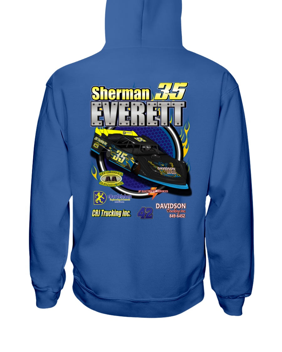 Sherman Everette 2020 Hoodie - Red Bomb Graphics - Custom Dirt Racing Shirts