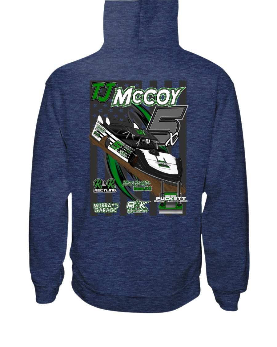 TJ McCoy 2020 Hoodie - Red Bomb Graphics - Custom Dirt Racing Shirts