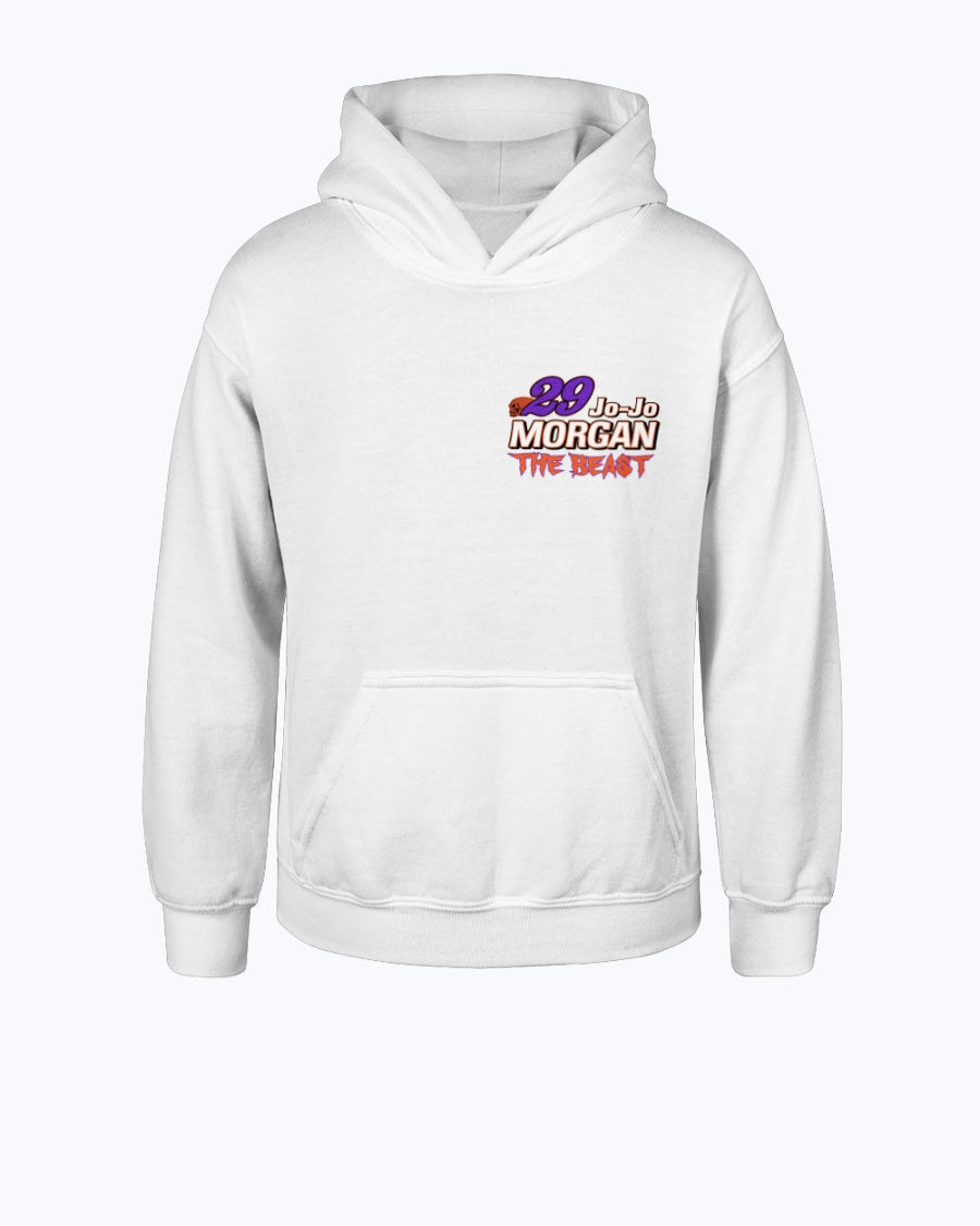 Jo-Jo Morgan 2020 Youth Hoodie - Red Bomb Graphics - Custom Dirt Racing Shirts