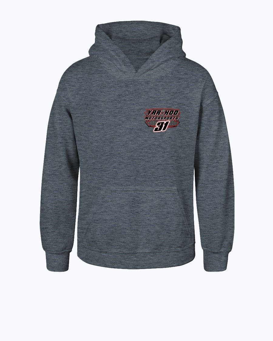 Yaa-Hoo Motorsports 2020 Youth Hoodie - Red Bomb Graphics - Custom Dirt Racing Shirts