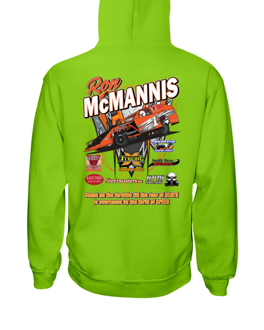 Ron McMannis 2020 Hoodie - Red Bomb Graphics - Custom Dirt Racing Shirts