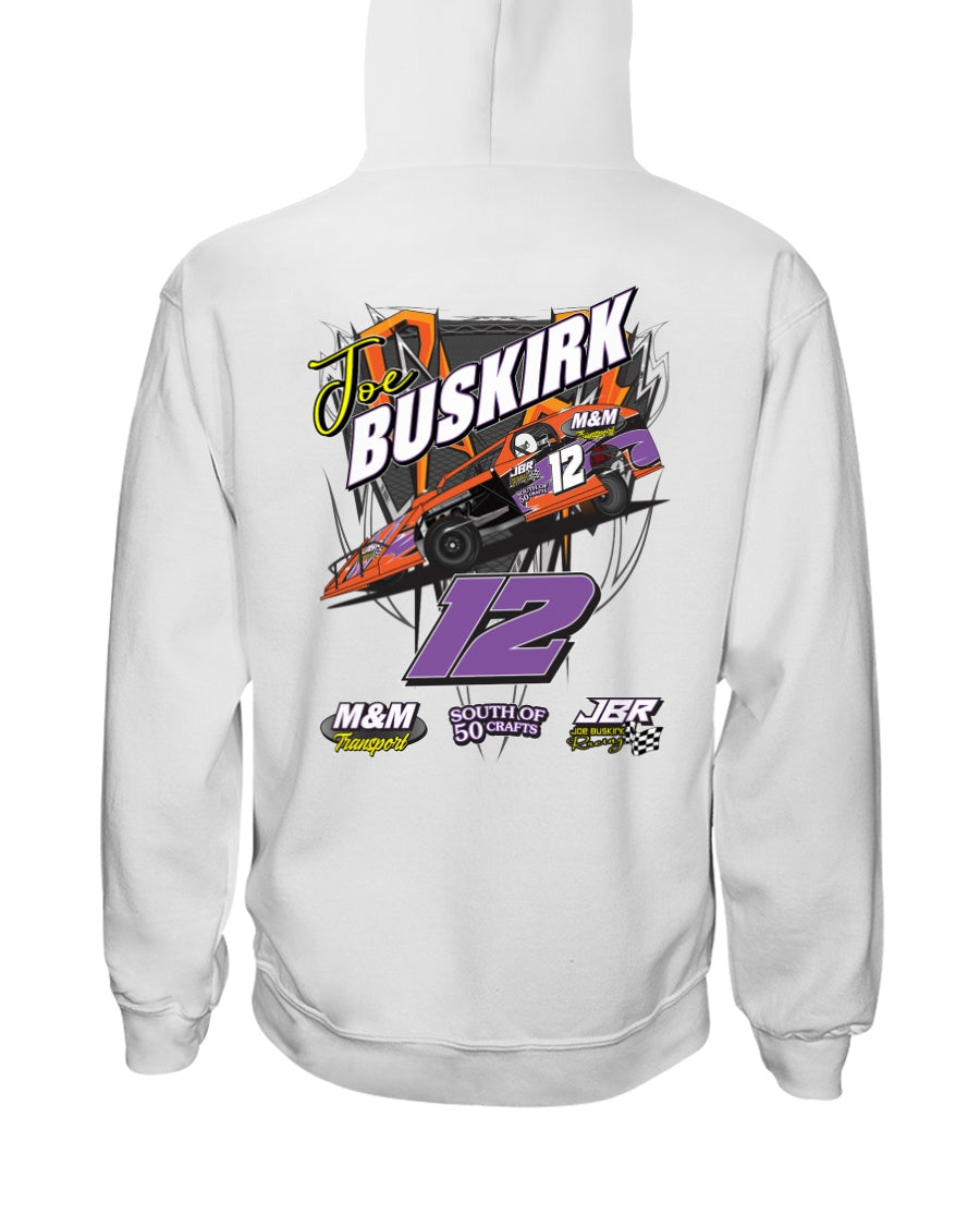 Joe Buskirk 2020 Hoodie - Red Bomb Graphics - Custom Dirt Racing Shirts