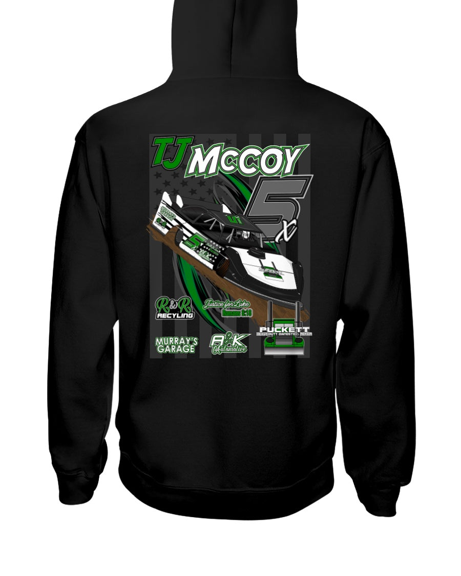 TJ McCoy 2020 Hoodie - Red Bomb Graphics - Custom Dirt Racing Shirts