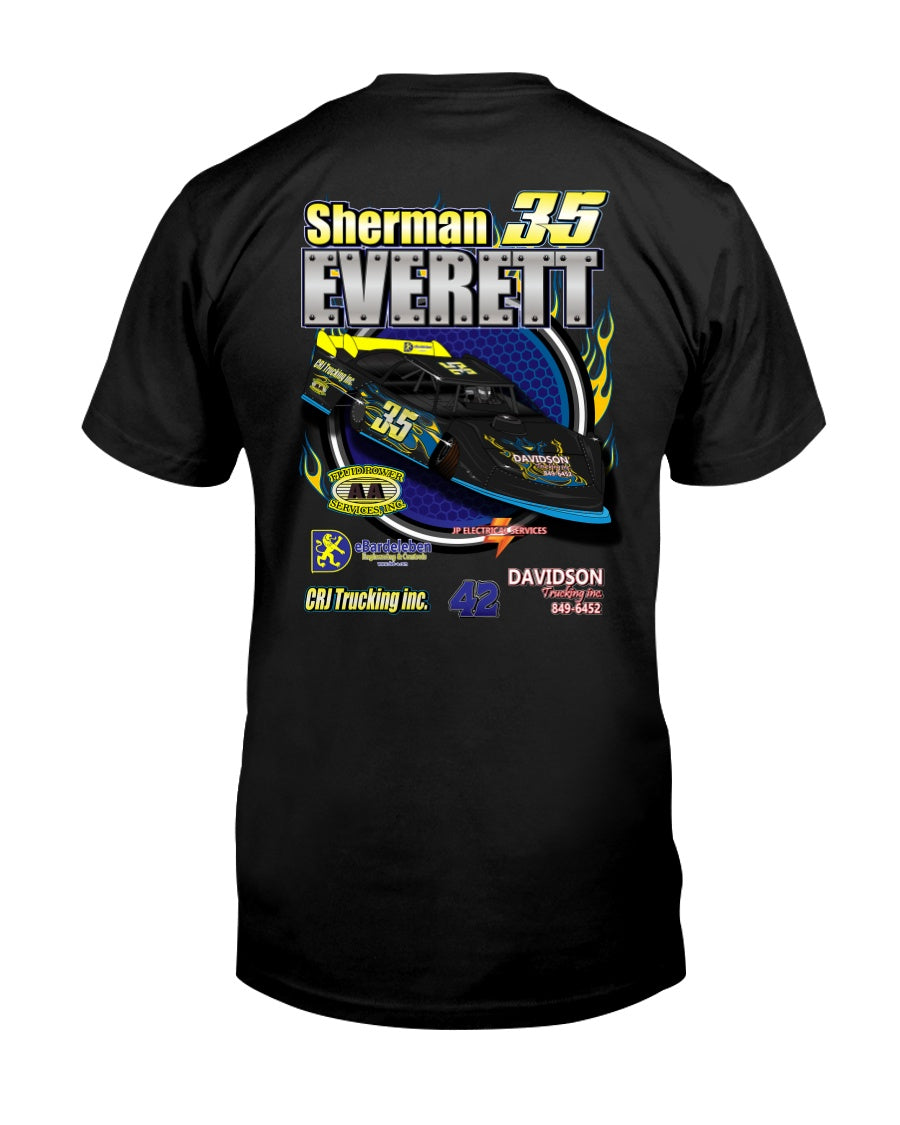 Sherman Everett 2020 - Red Bomb Graphics - Custom Dirt Racing Shirts