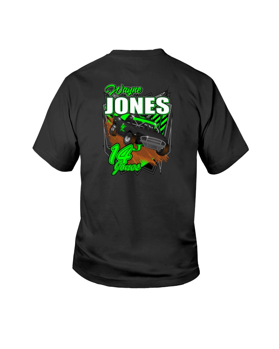 Wayne Jones 2020 Youth - Red Bomb Graphics - Custom Dirt Racing Shirts