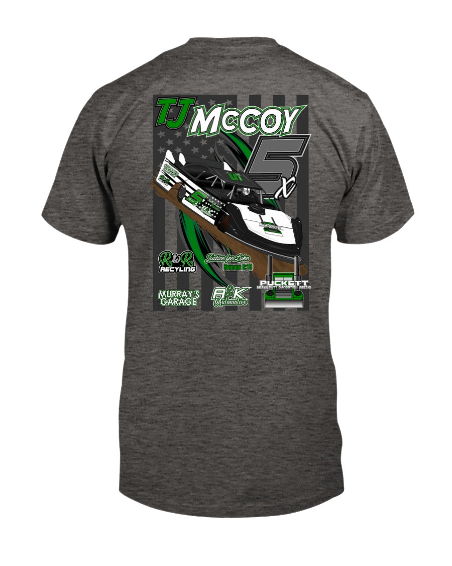 TJ McCoy 2020 - Red Bomb Graphics - Custom Dirt Racing Shirts