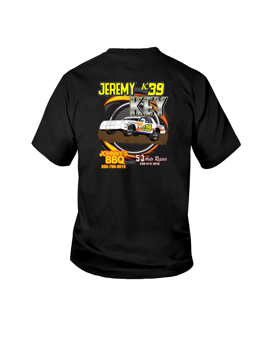 Jeremy Key 2020 Youth - Red Bomb Graphics - Custom Dirt Racing Shirts