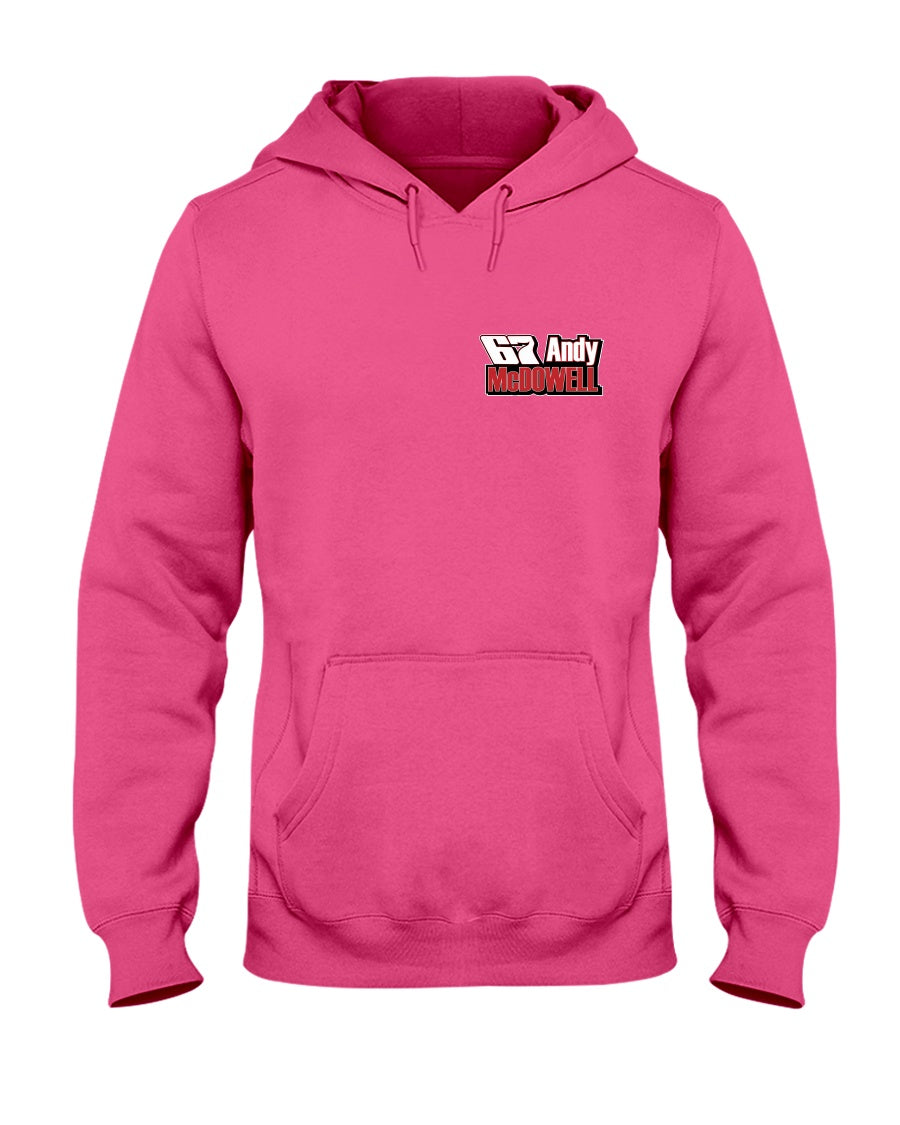 Andy McDowell 2020 Hoodie - Red Bomb Graphics - Custom Dirt Racing Shirts