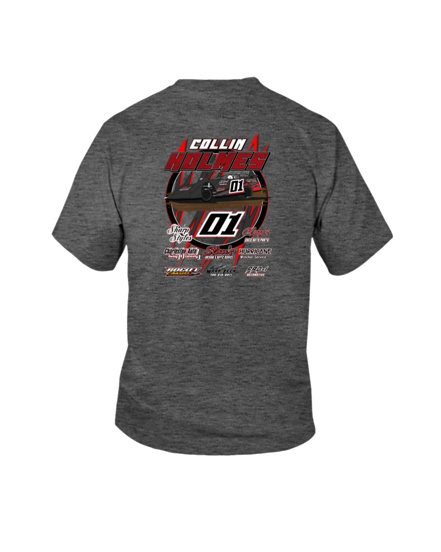 Collin Holmes Youth T2 - Red Bomb Graphics - Custom Dirt Racing Shirts