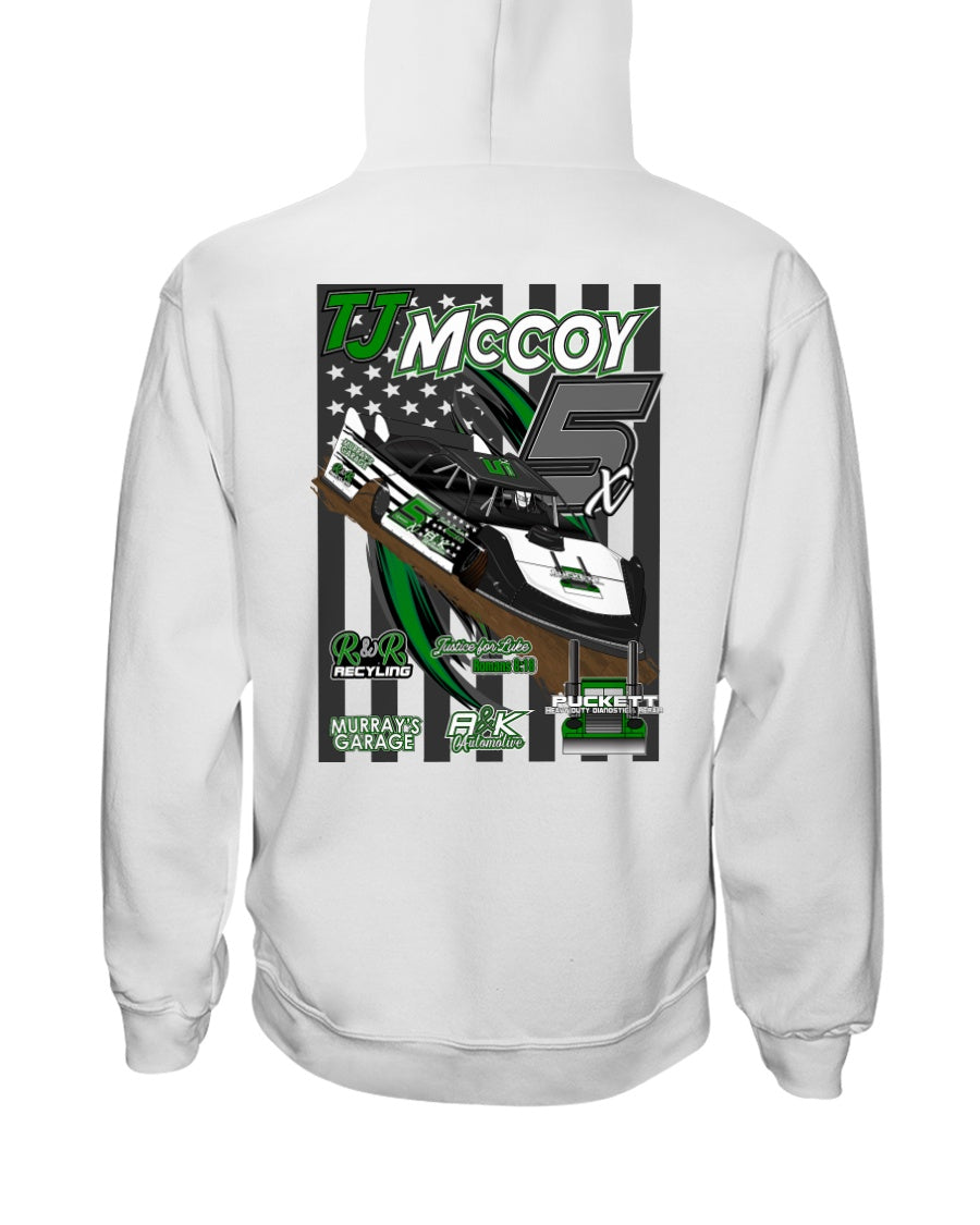 TJ McCoy 2020 Hoodie - Red Bomb Graphics - Custom Dirt Racing Shirts