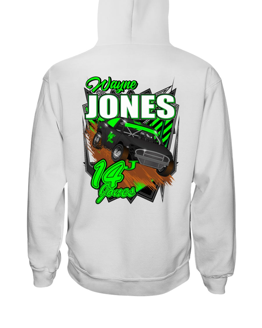 Wayne Jones 2020 Hoodie - Red Bomb Graphics - Custom Dirt Racing Shirts