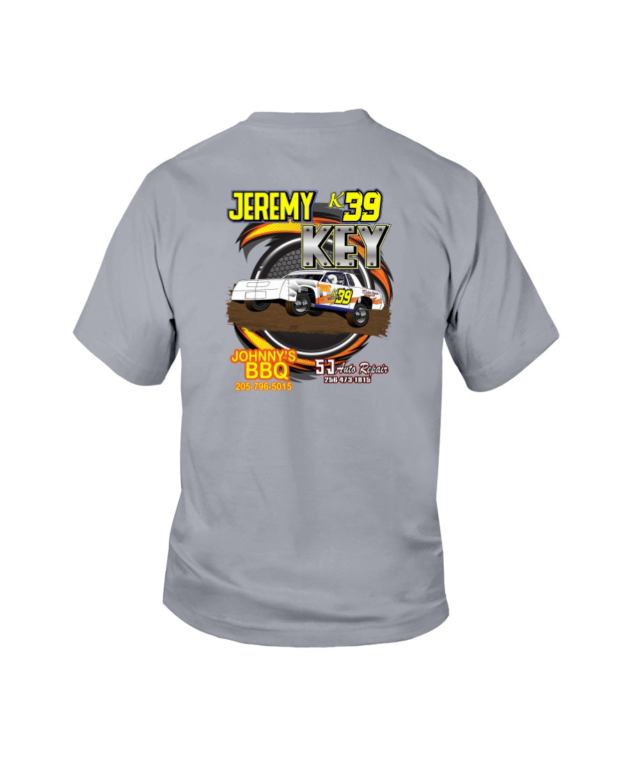 Jeremy Key 2020 Youth - Red Bomb Graphics - Custom Dirt Racing Shirts