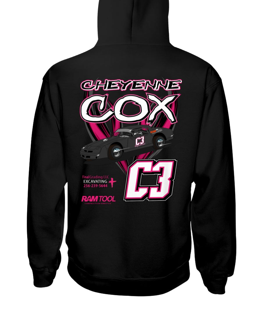 Cheyenne Cox 2020 Hoodie - Red Bomb Graphics - Custom Dirt Racing Shirts