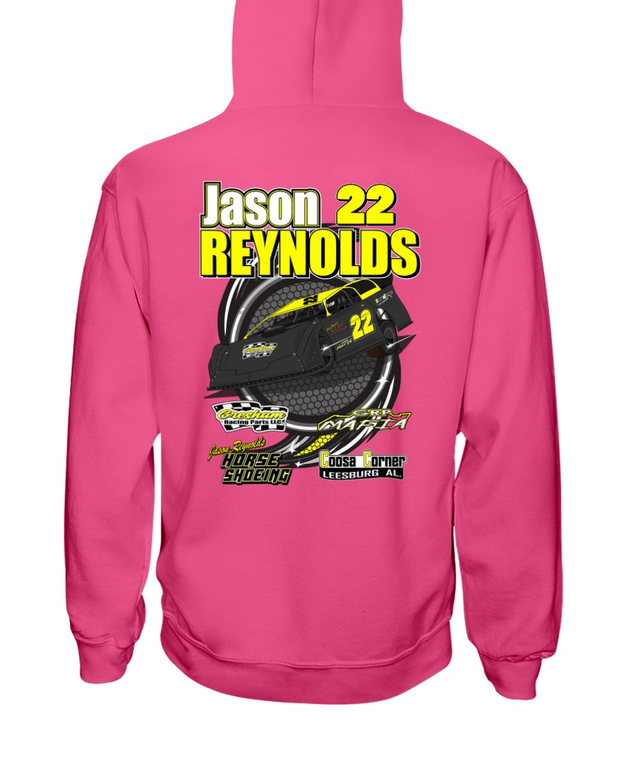 Jason Reynolds 2020 Hoodie - Red Bomb Graphics - Custom Dirt Racing Shirts