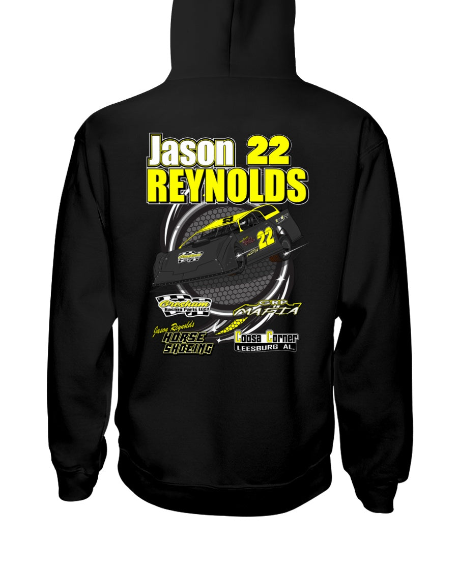 Jason Reynolds 2020 Hoodie - Red Bomb Graphics - Custom Dirt Racing Shirts