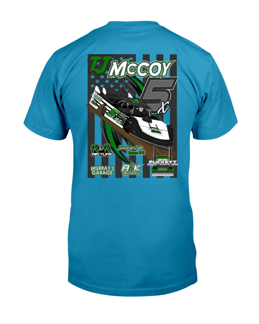 TJ McCoy 2020 - Red Bomb Graphics - Custom Dirt Racing Shirts