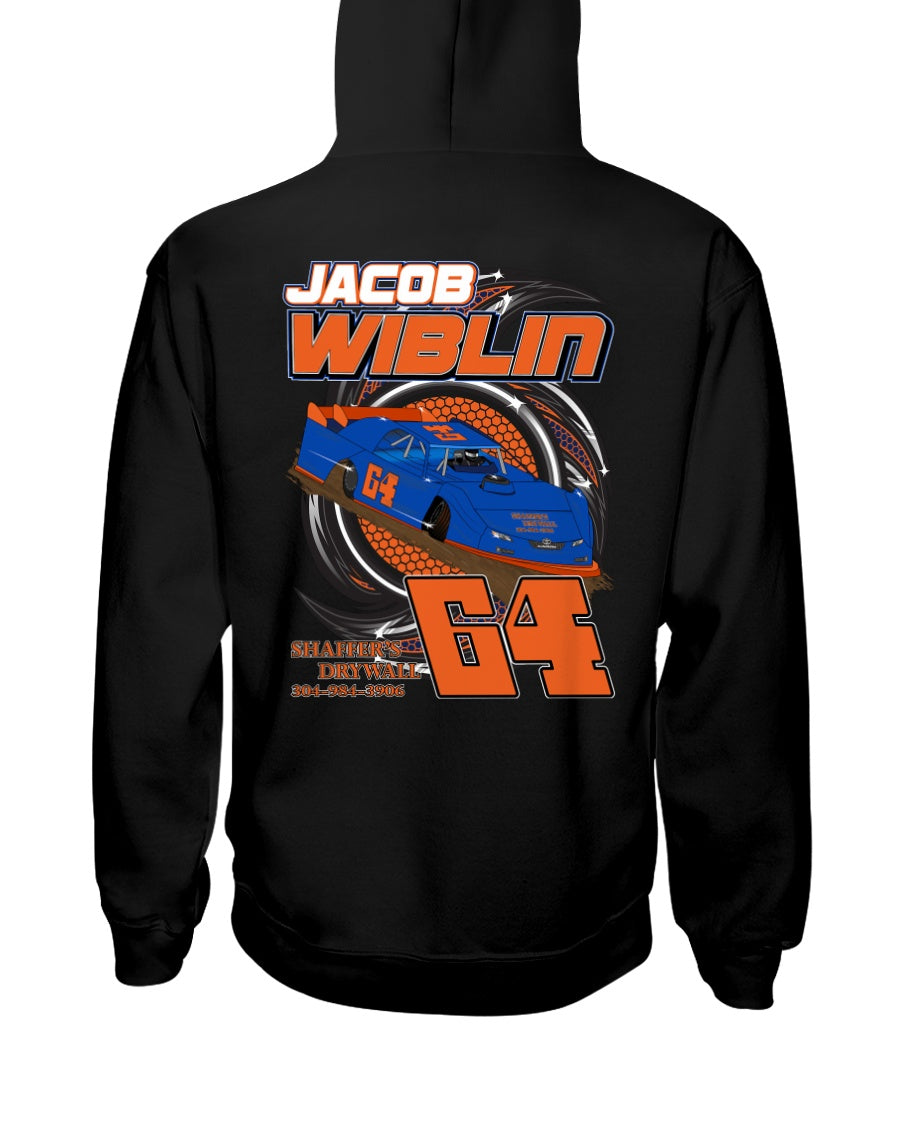 Jacob Wiblin 2020 Hoodie - Red Bomb Graphics - Custom Dirt Racing Shirts