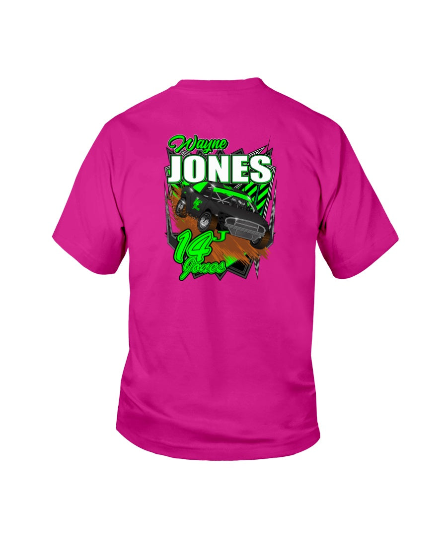 Wayne Jones 2020 Youth - Red Bomb Graphics - Custom Dirt Racing Shirts