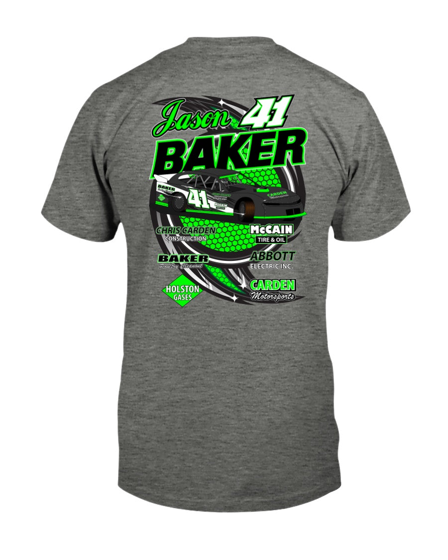 Jason Baker 2020 - Red Bomb Graphics - Custom Dirt Racing Shirts