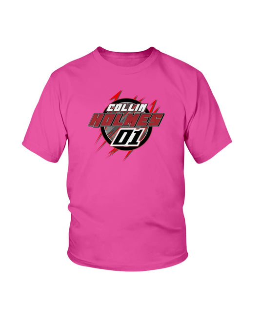 Collin Holmes Youth T - Red Bomb Graphics - Custom Dirt Racing Shirts