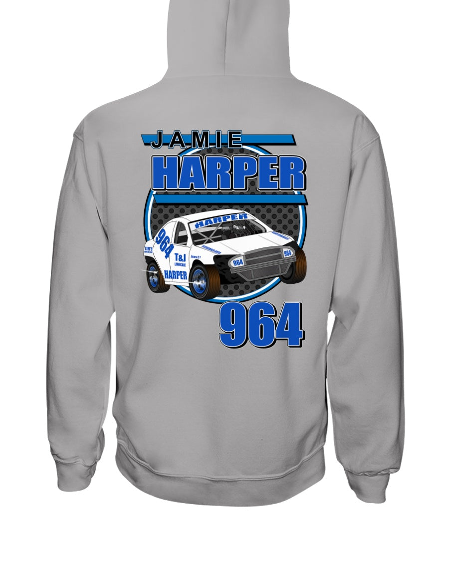 Jamie Harper 2020 Hoodie - Red Bomb Graphics - Custom Dirt Racing Shirts