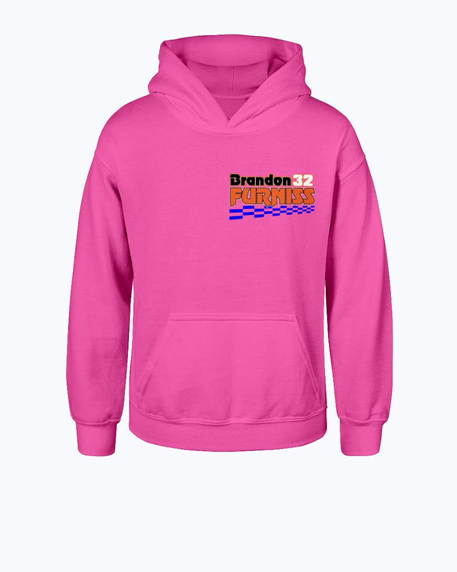 Brandon Furniss 2020 Champion Youth Hoodie - Red Bomb Graphics - Custom Dirt Racing Shirts