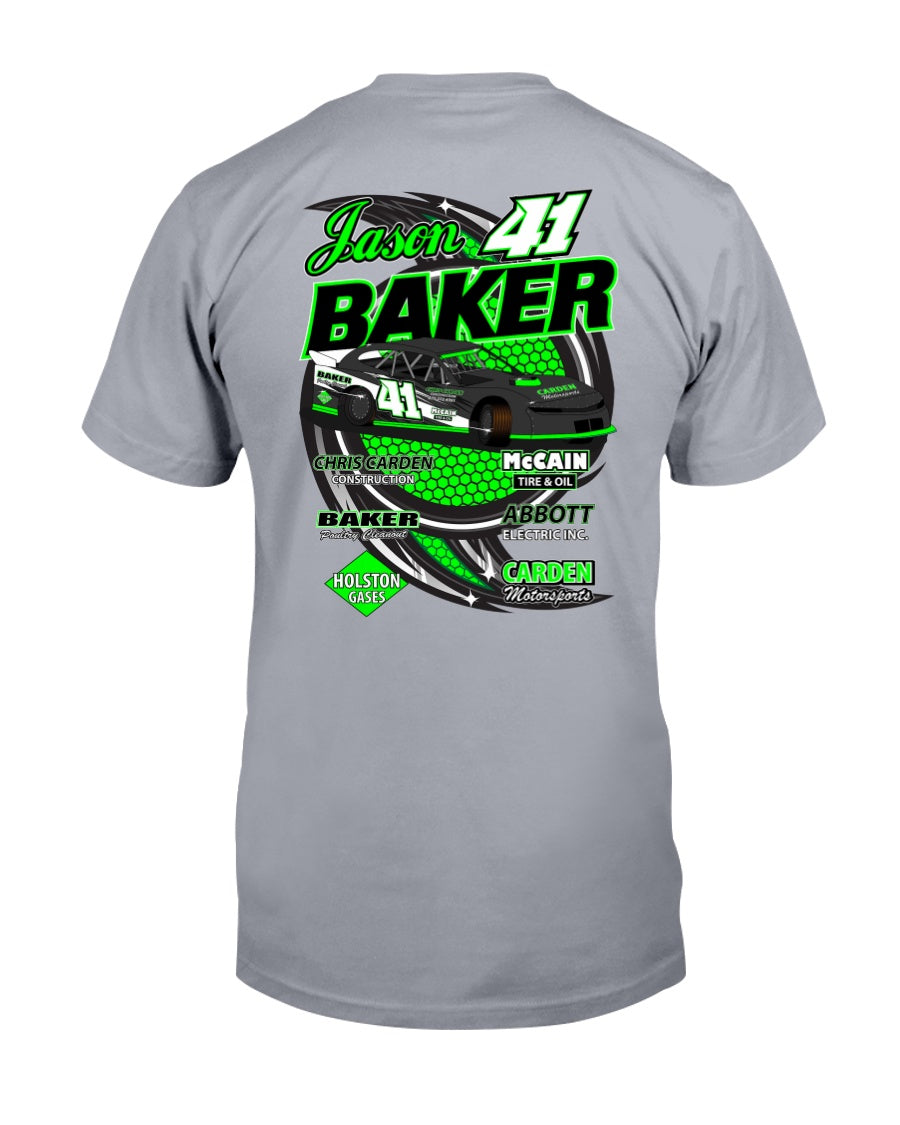 Jason Baker 2020 - Red Bomb Graphics - Custom Dirt Racing Shirts