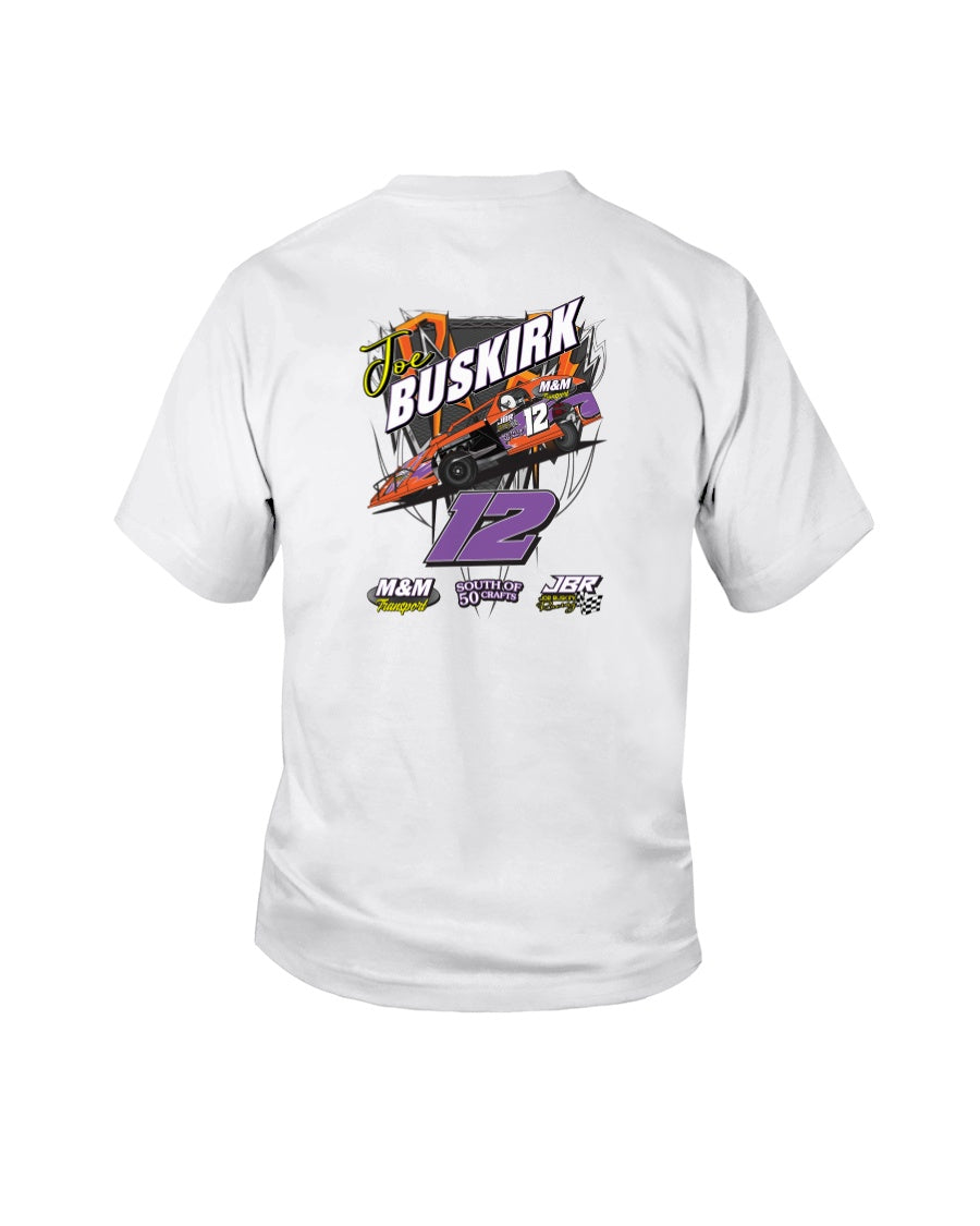 Joe Buskirk 2020 Youth - Red Bomb Graphics - Custom Dirt Racing Shirts