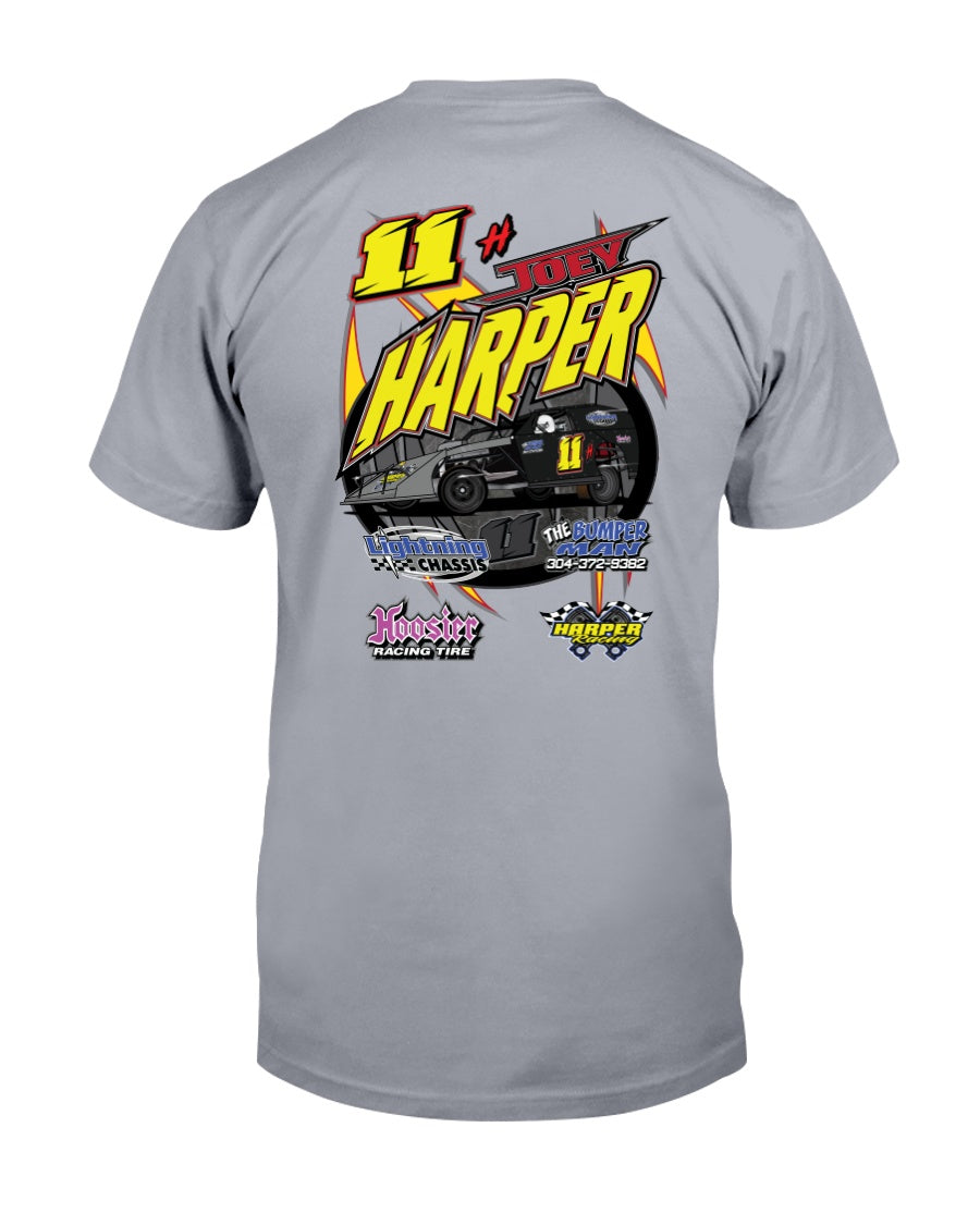 Joey Harper 2020 - Red Bomb Graphics - Custom Dirt Racing Shirts